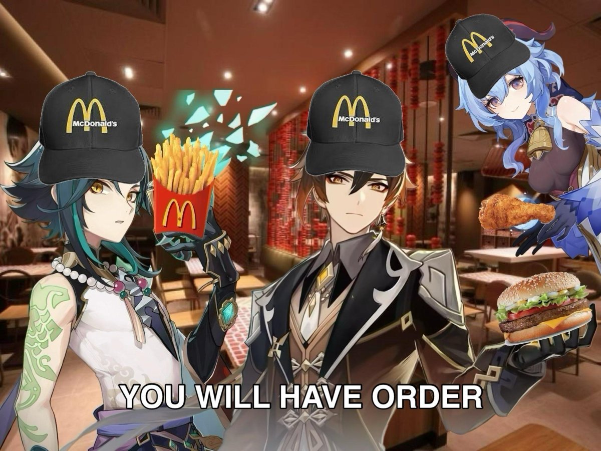 Геншин Импакт макдональдс
