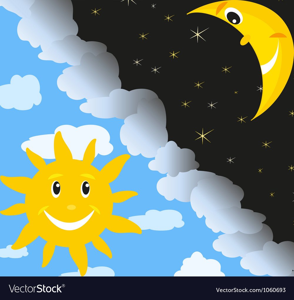 Солнце и Луна для детей