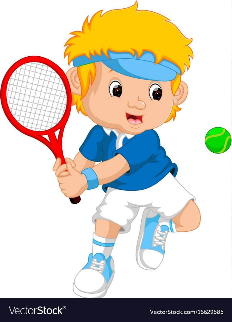 Теннисист мультяшный