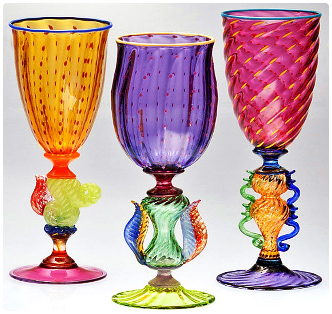 Венецианское стекло бокалы