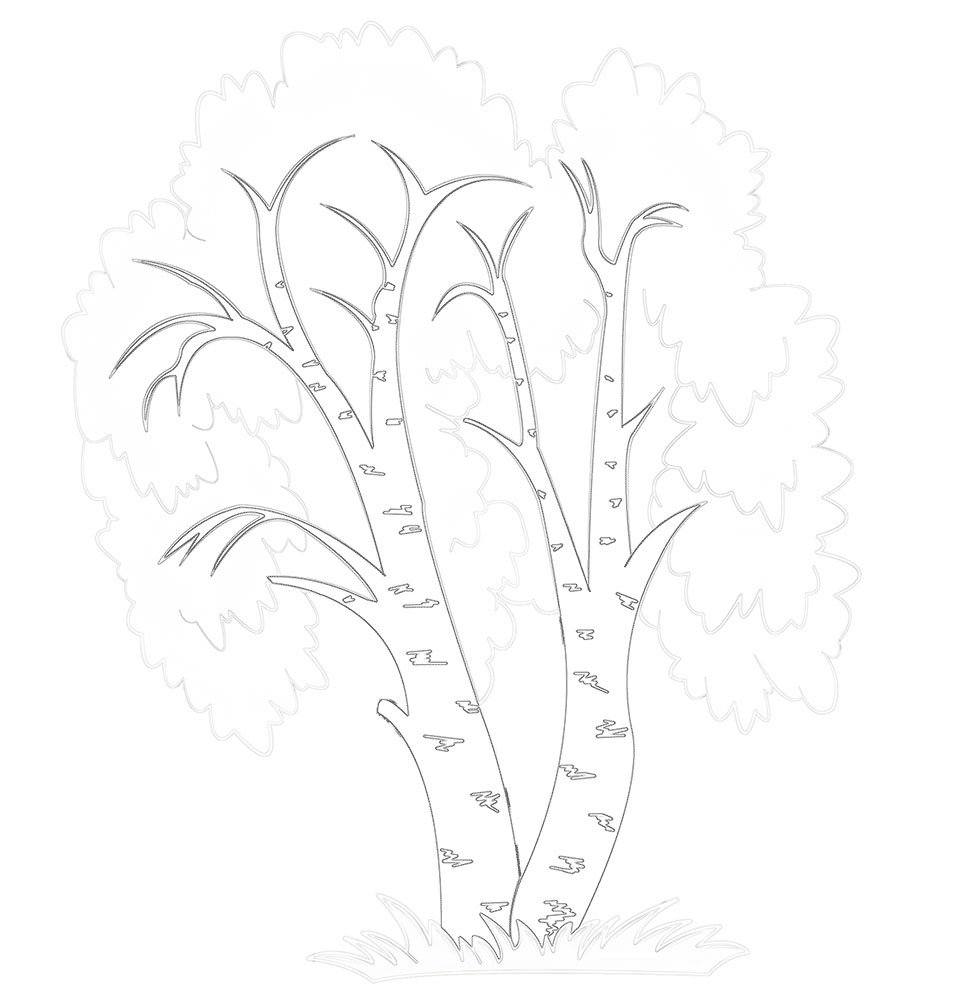 Дерево шаблон для вырезания