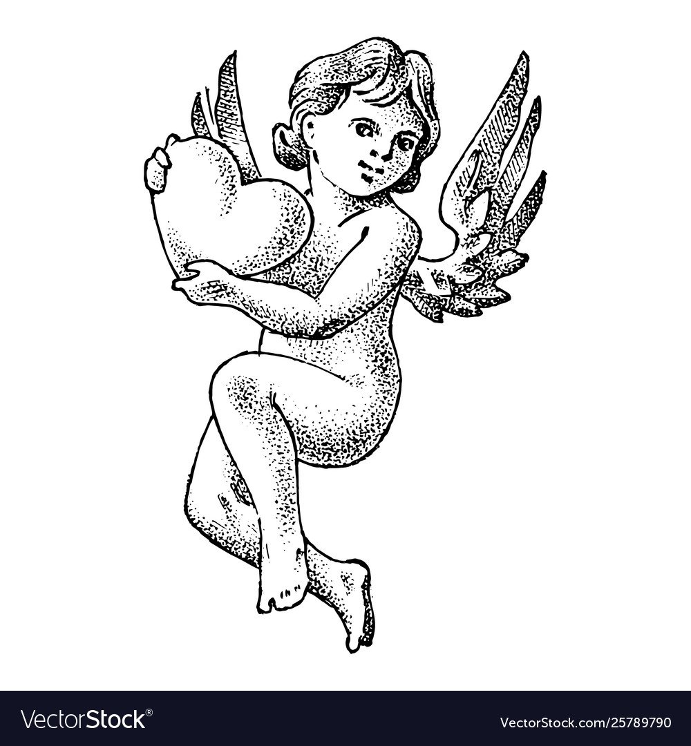 Силуэт ангела на Рождество