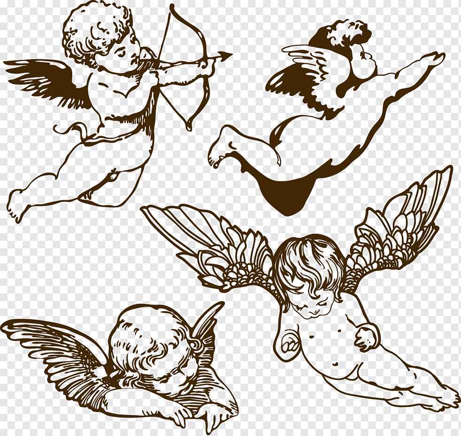 Ангелочек с голубем