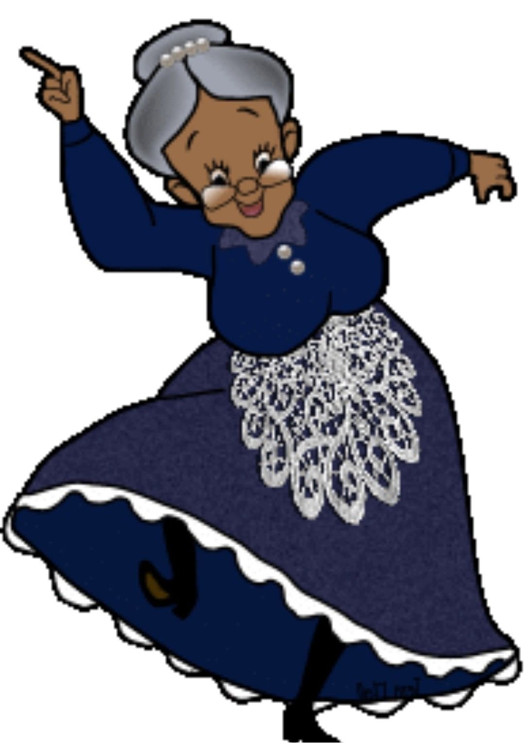 Анимированная бабушка