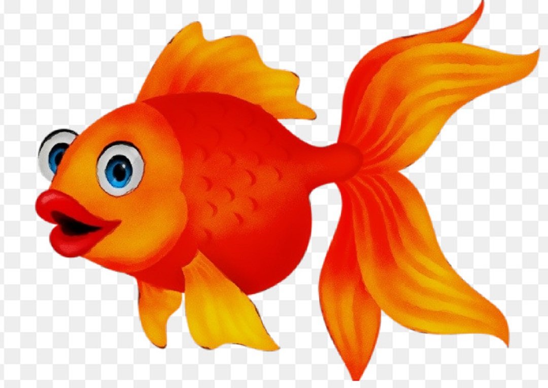 Рыба мультяшная Золотая