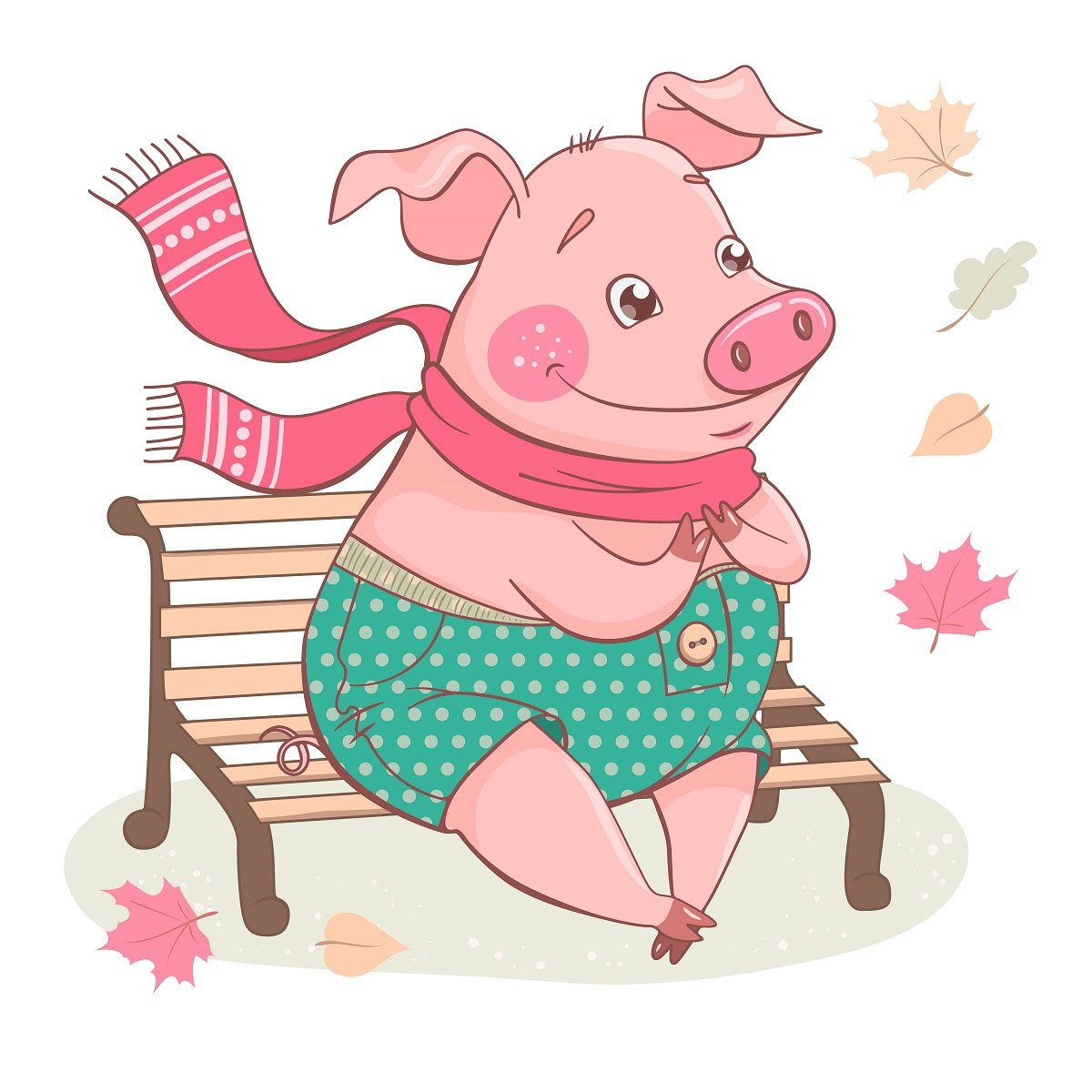 Свинка картинка для детей