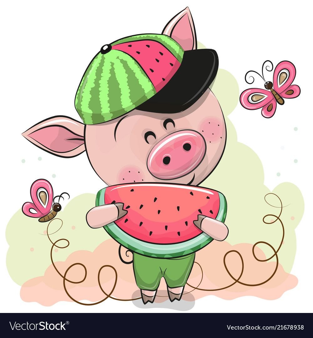 Мульт свинья спит