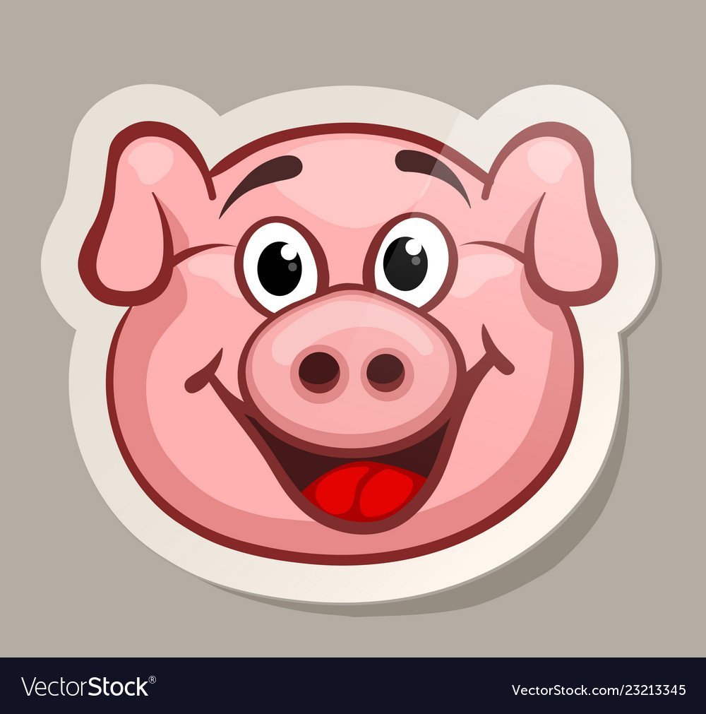 Стилизованный поросенок