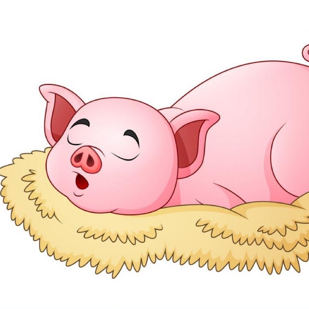 Хрюшка с открытым ртом