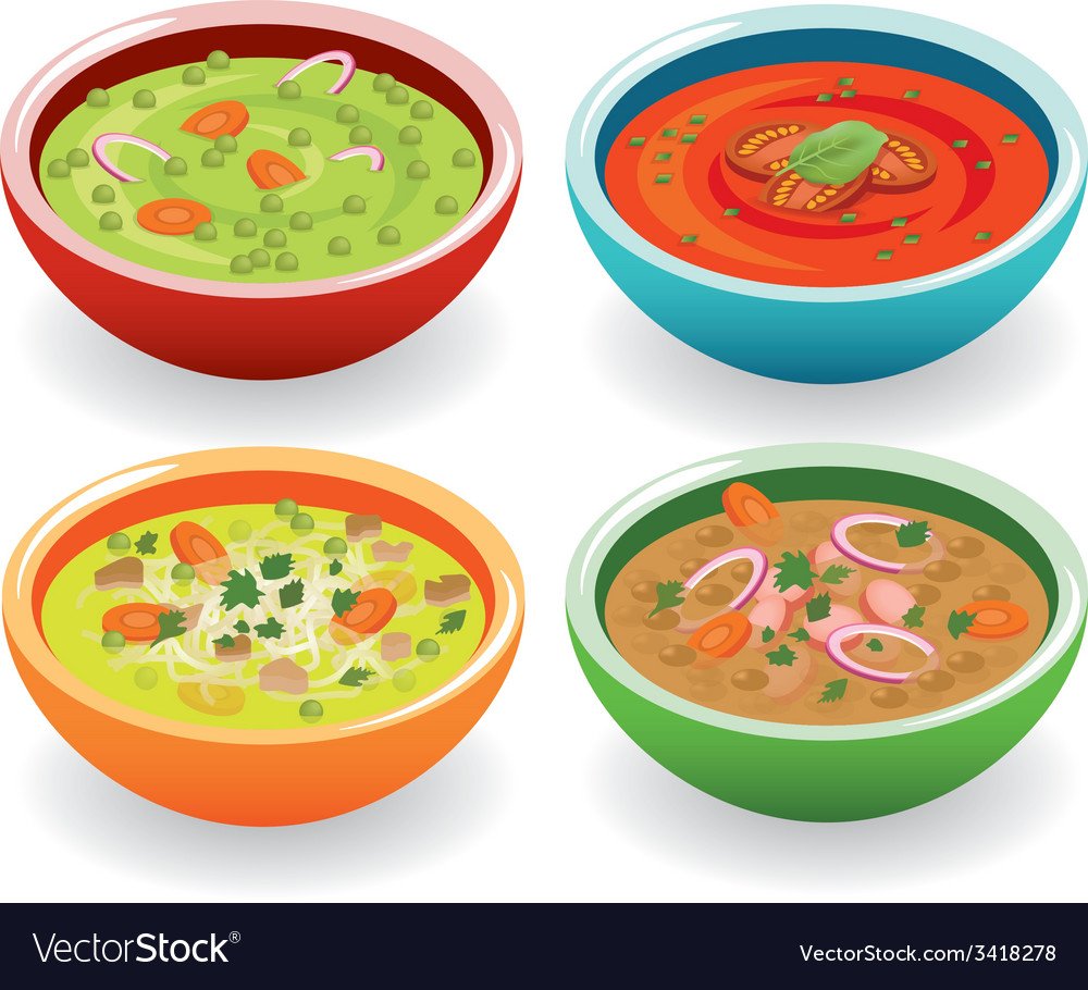 Тарелка супа мультяшная