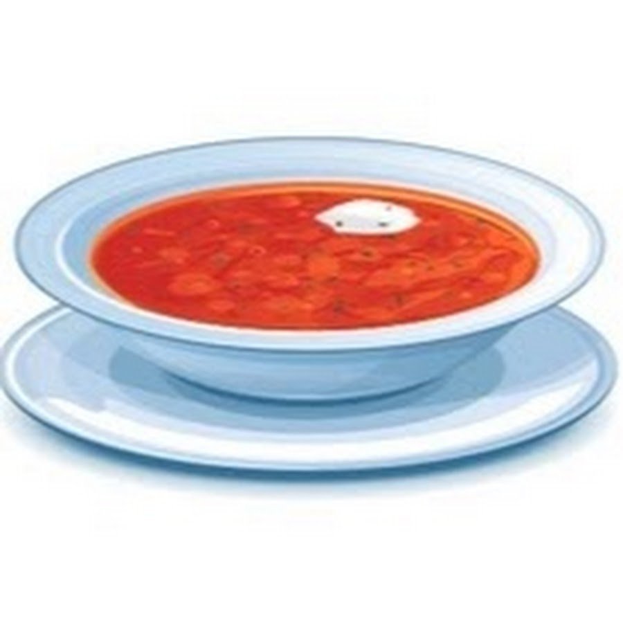 Тарелка с кашей рисунок