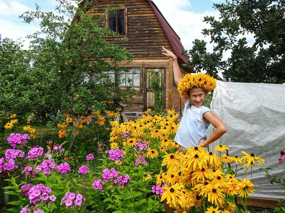 Летняя фотосессия на даче