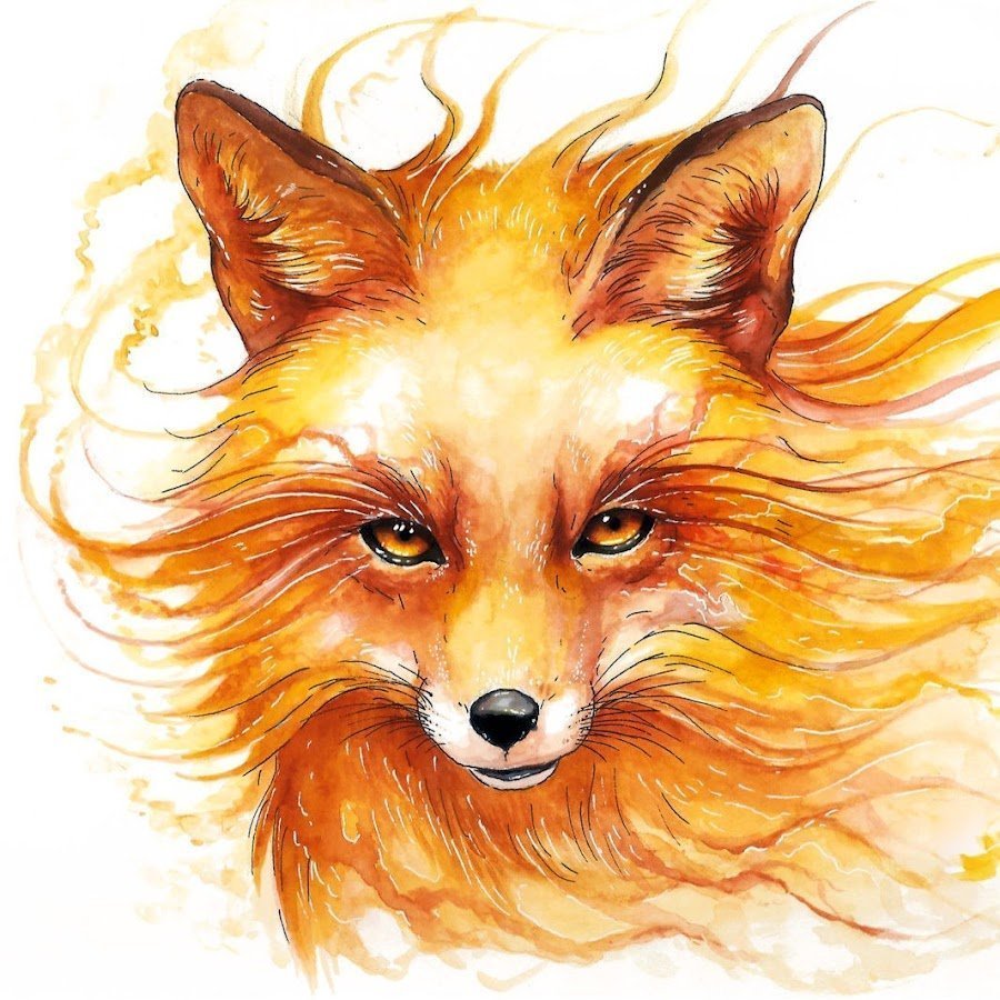 Красивые рисунки лисы