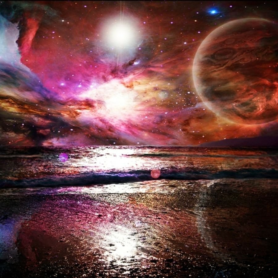 Закат в космосе