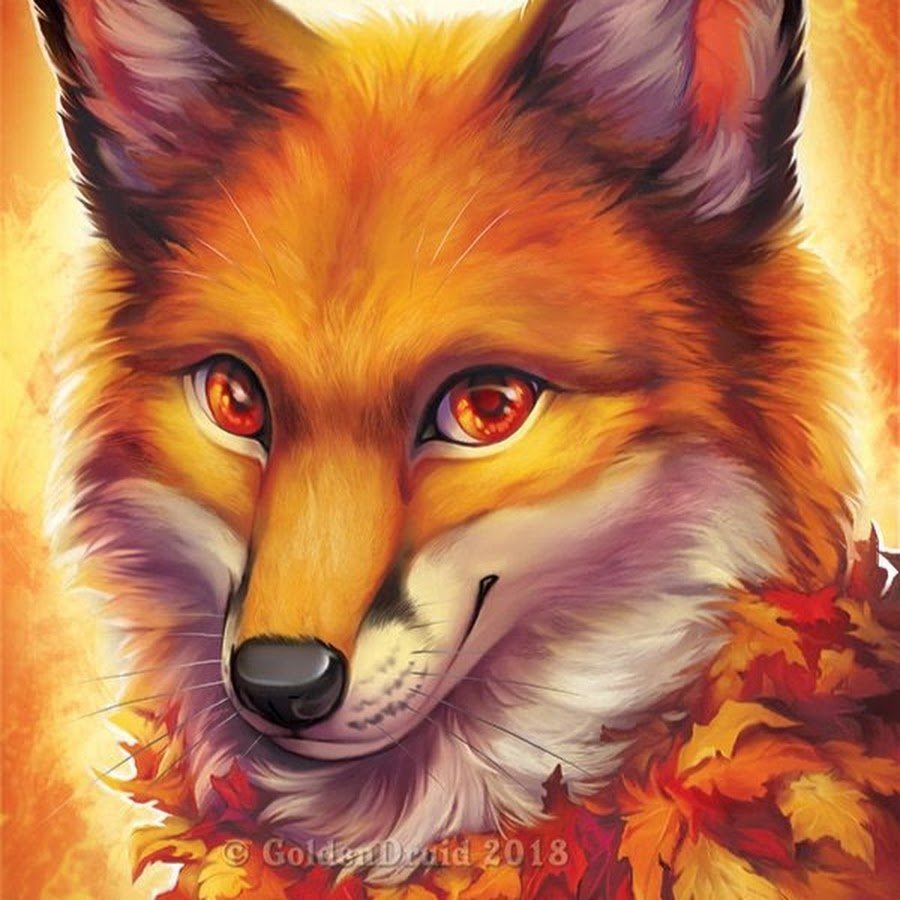 Лисья морда арт