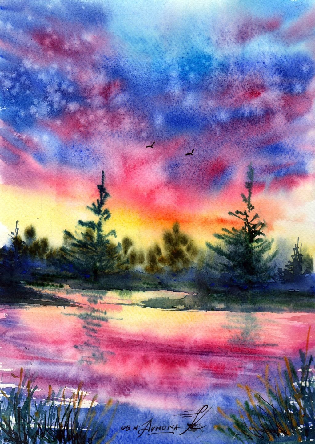 Анна Армона акварель