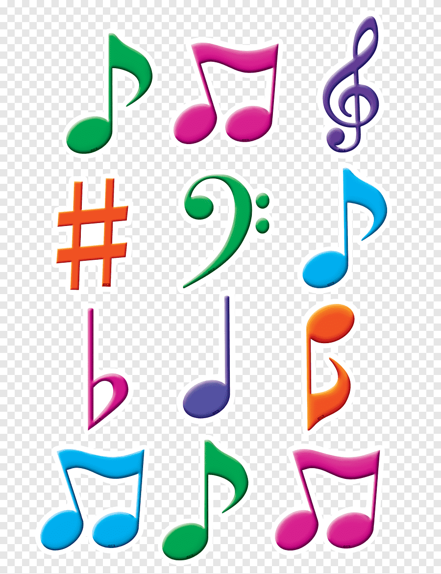 Нотки картинки на прозрачном фоне