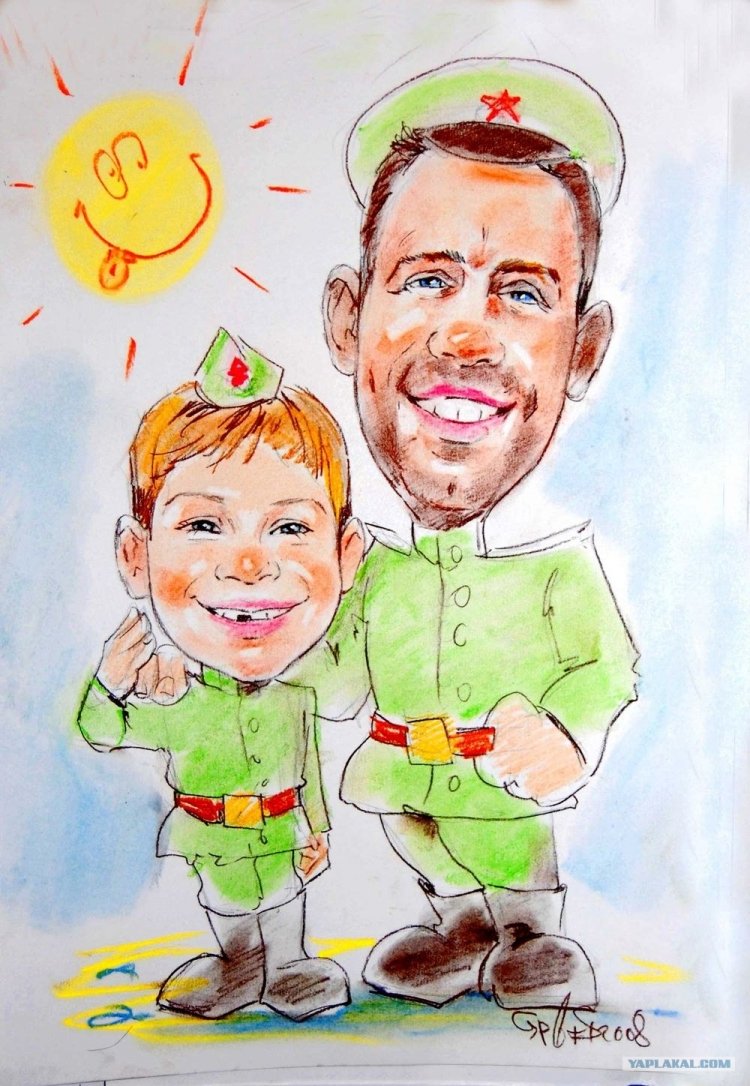 Военный с ребенком