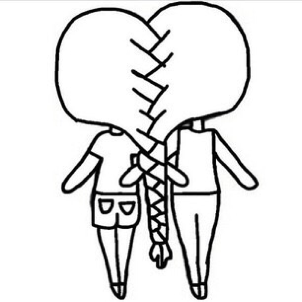 Модные девочки. Раскраска