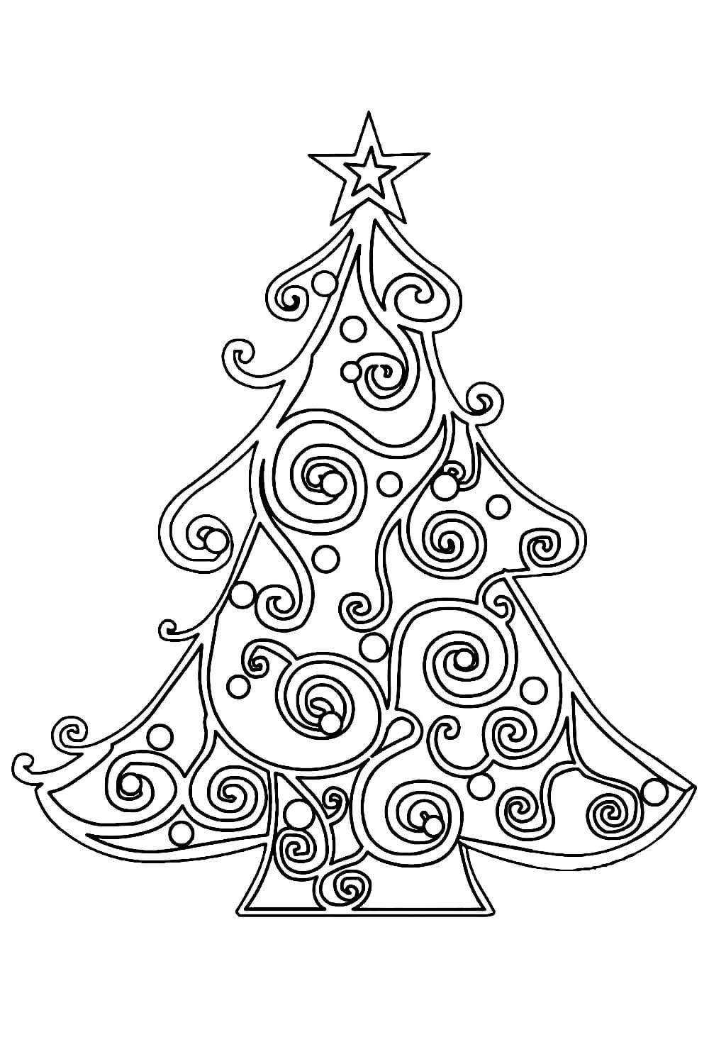 Новогодняя елка дудлинг