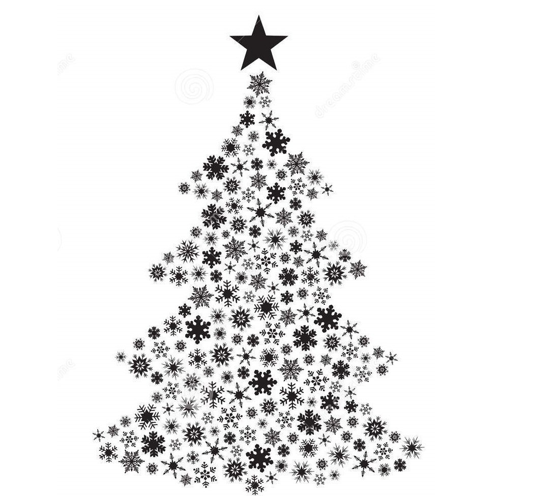 Елка новый год вектор