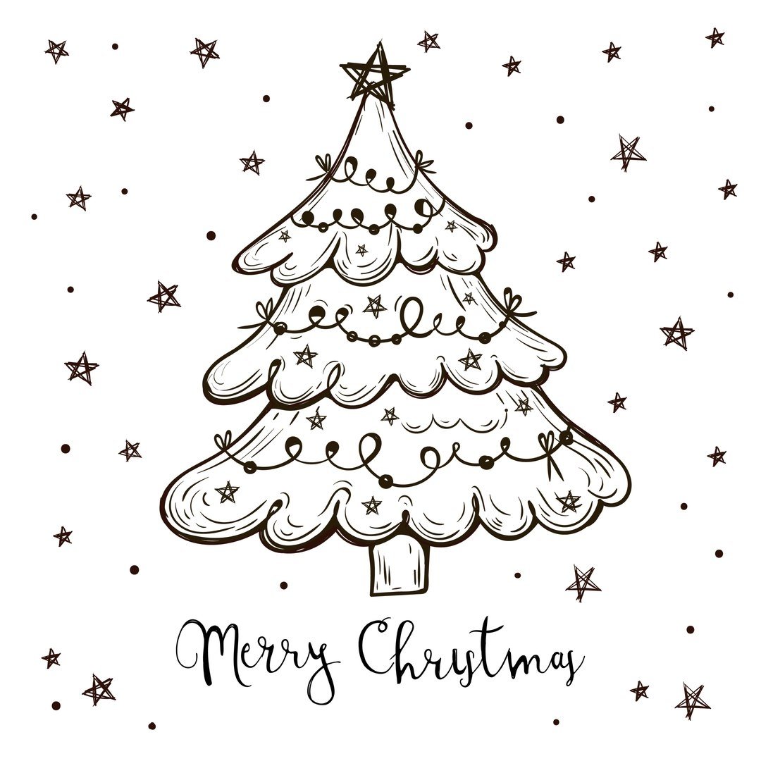 Елка контур