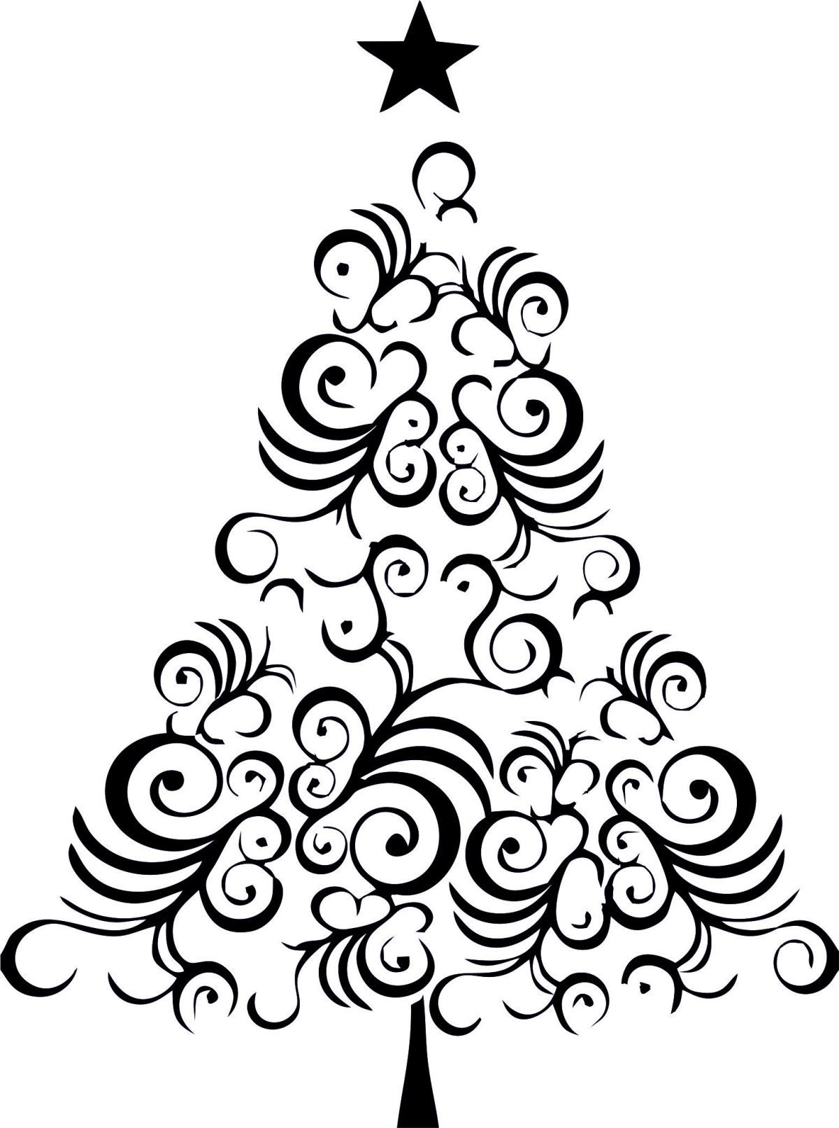 Елочка с украшениями раскраска