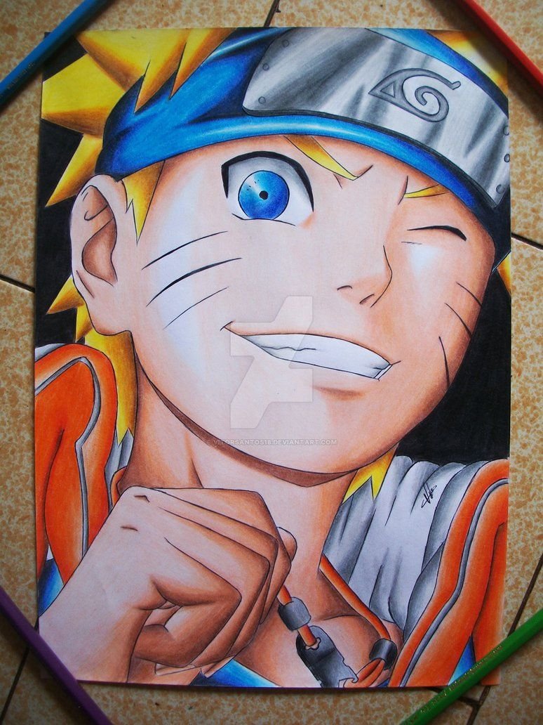 Наруто Узумаки для рисования