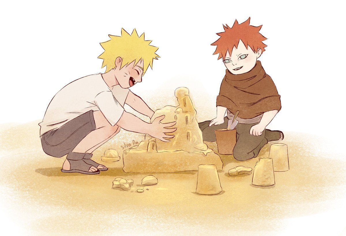 Гаара и Наруто