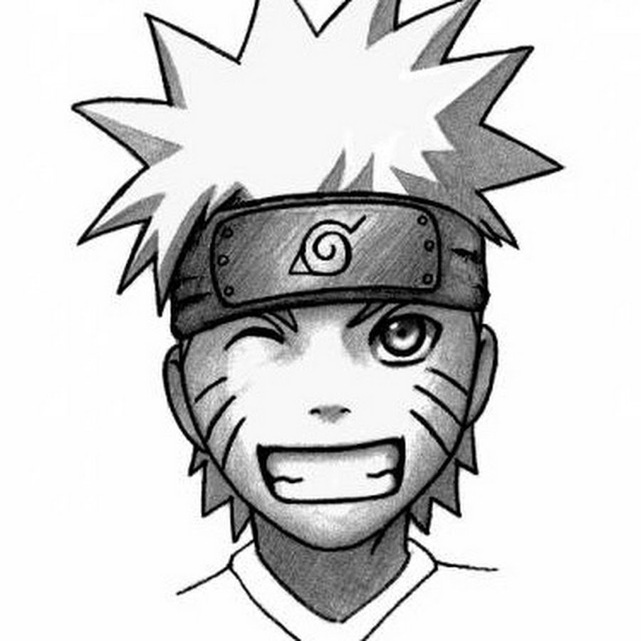 Аниме Наруто для срисовки Наруто