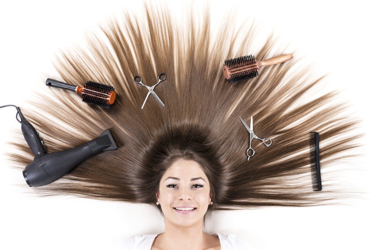 Парикмахер и клиент силуэт