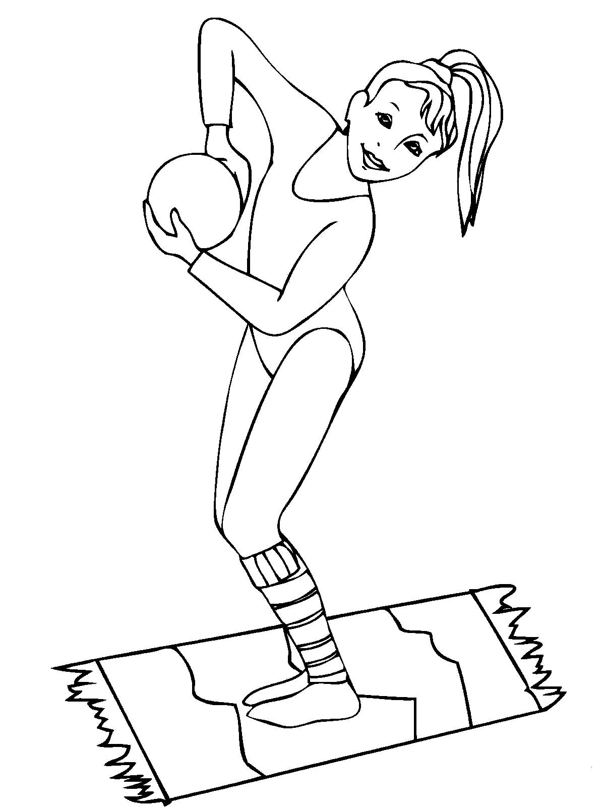 Спорт. Раскраска