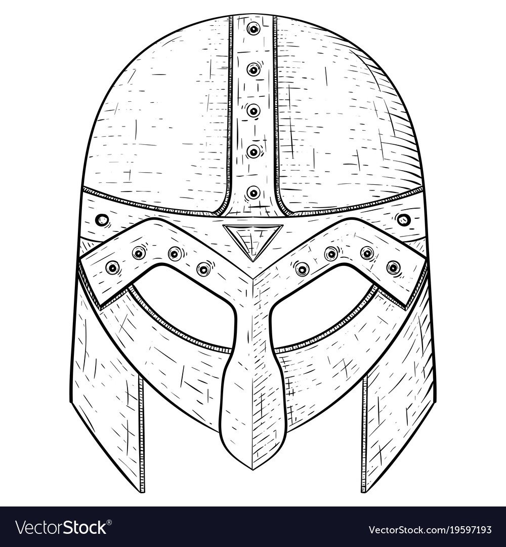 Шлем викинга эскиз