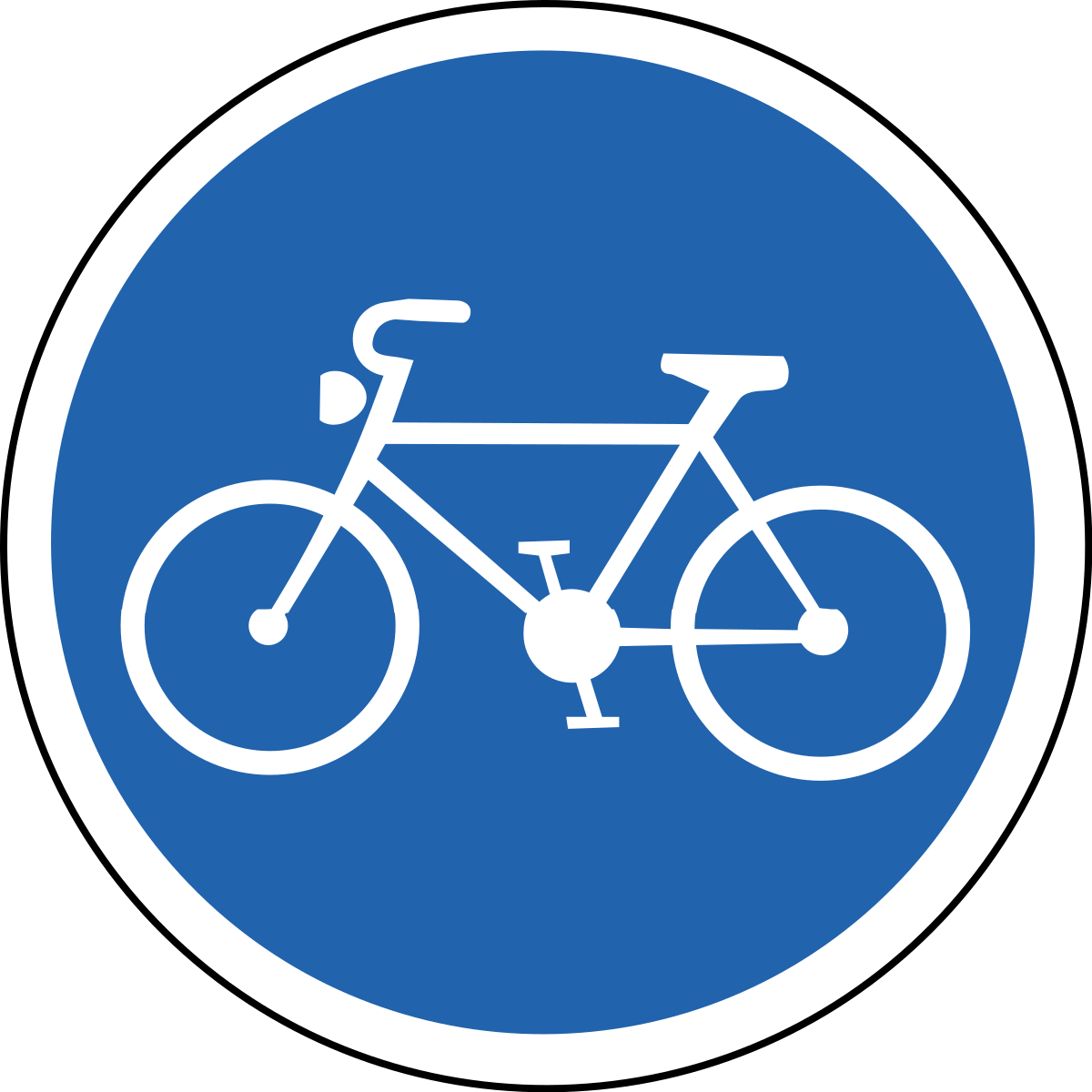 Знак велосипедная дорожка и пешеход