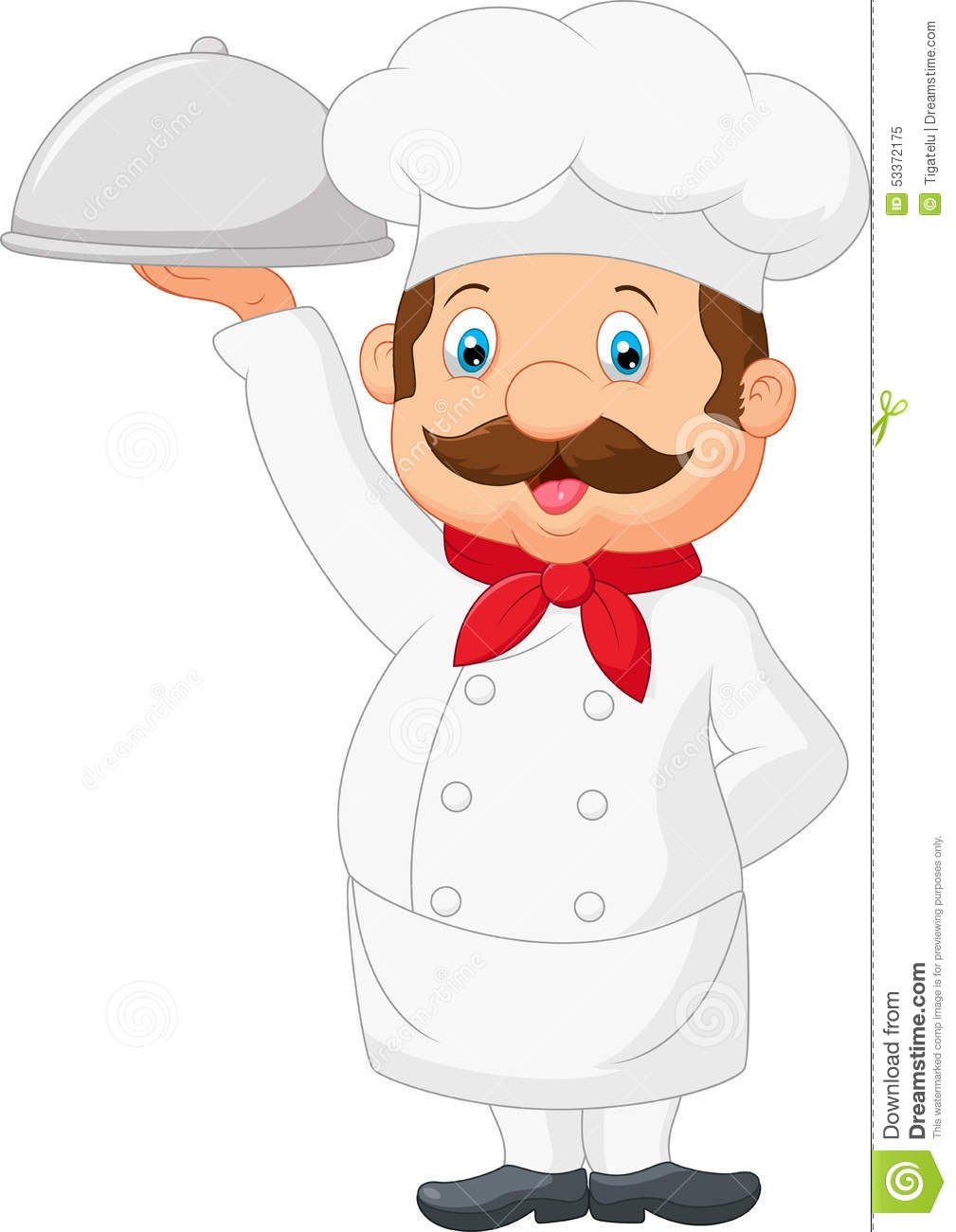 Милый мультяшный повар