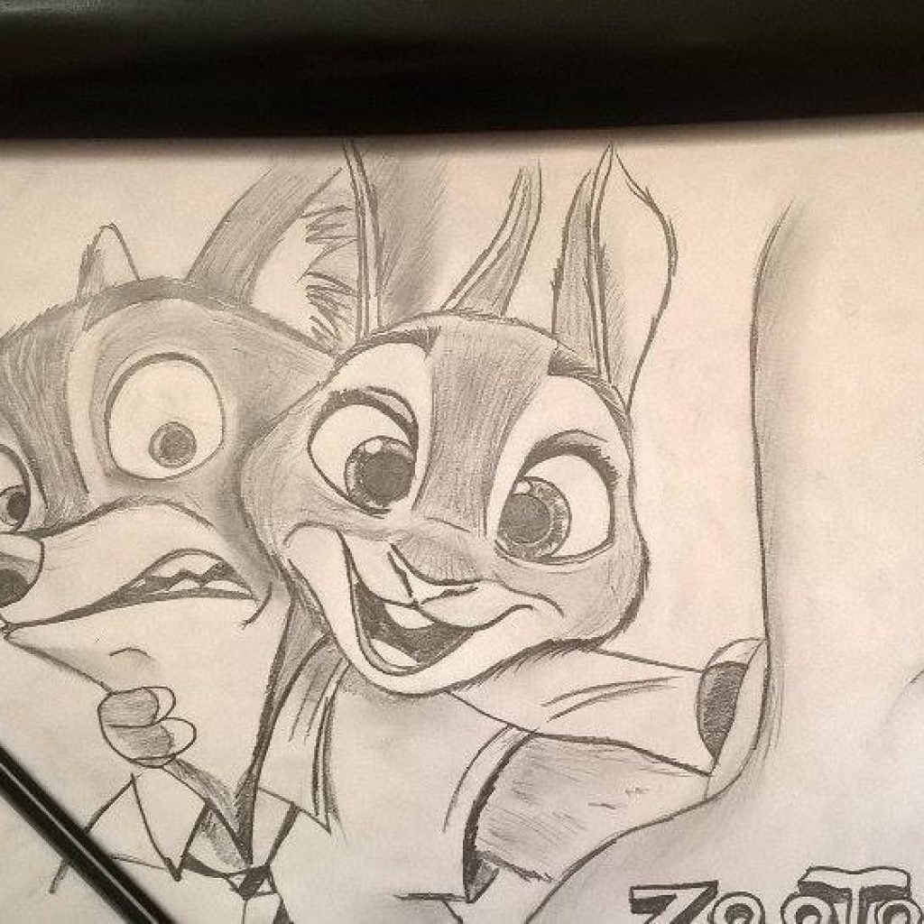 Рисунки Зверополиса карандашом