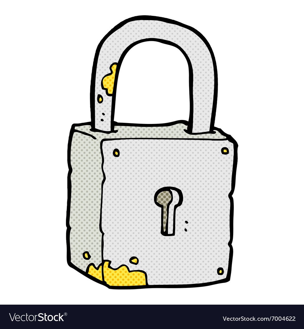 Рисованный висячий замок