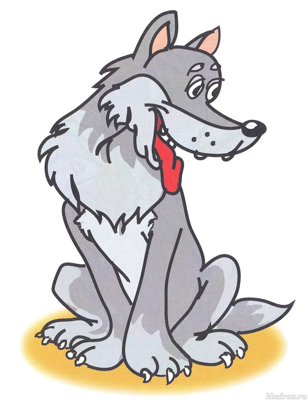 Волк рисунок для детей