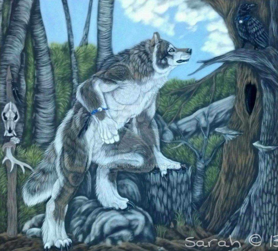 Бурый волк сказочный