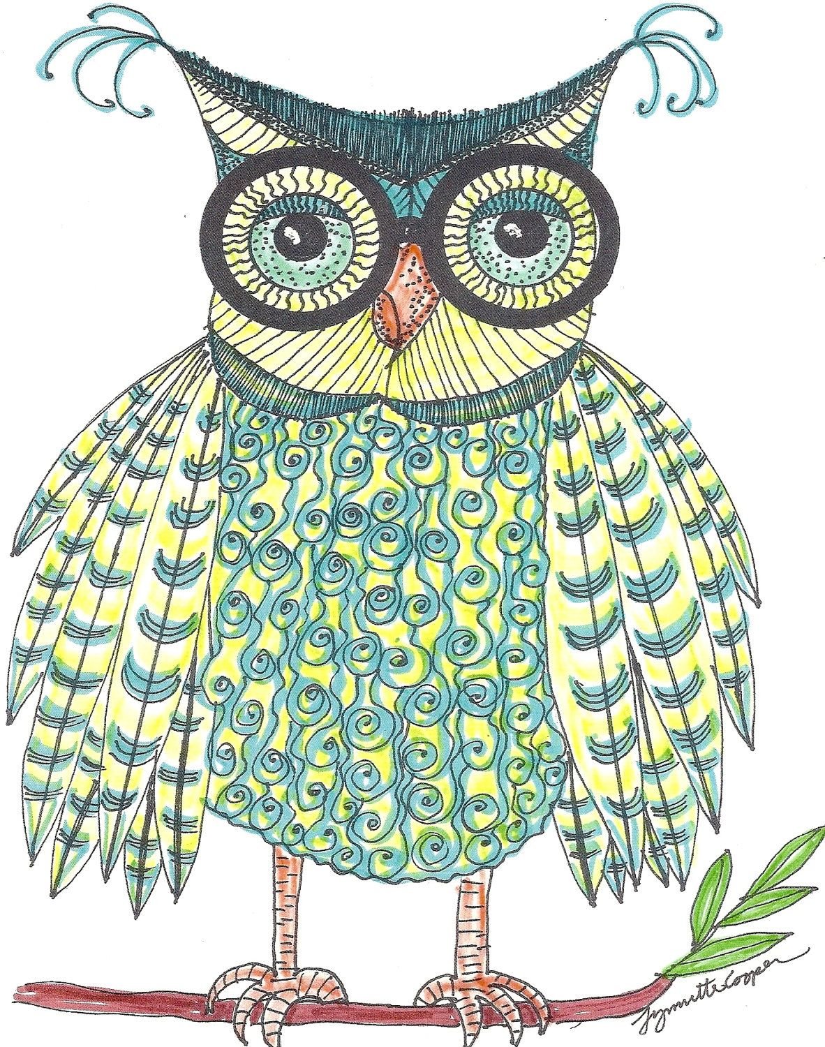 Рисование Совушки