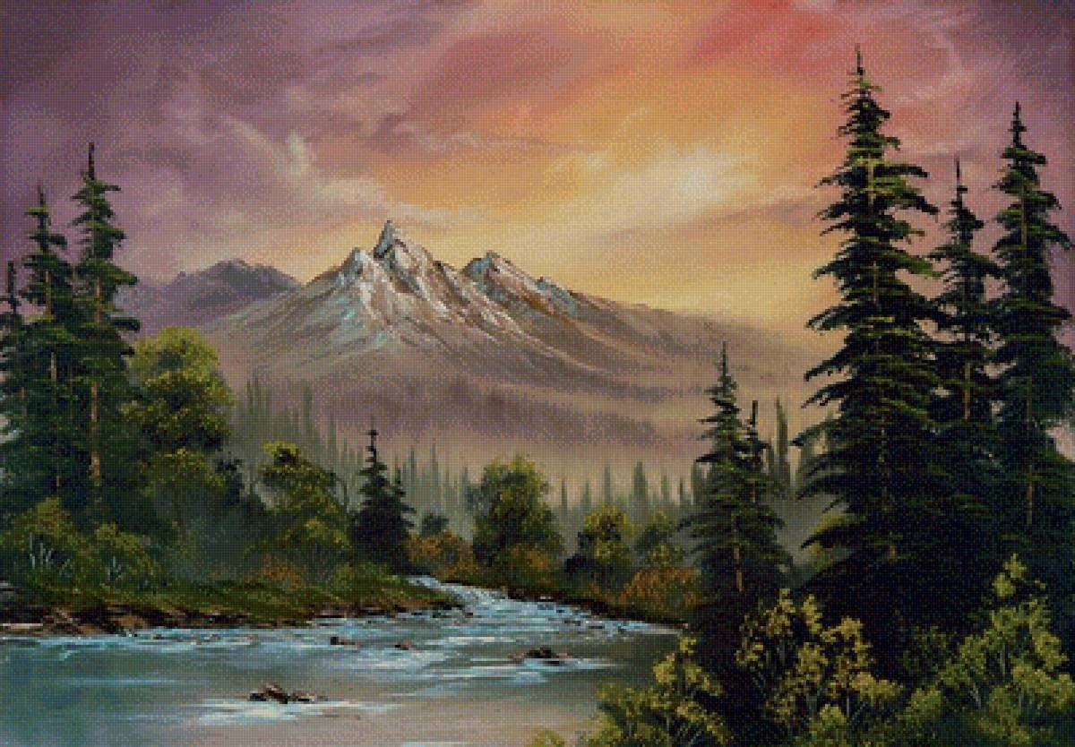 Бельчев картины горы акрилом