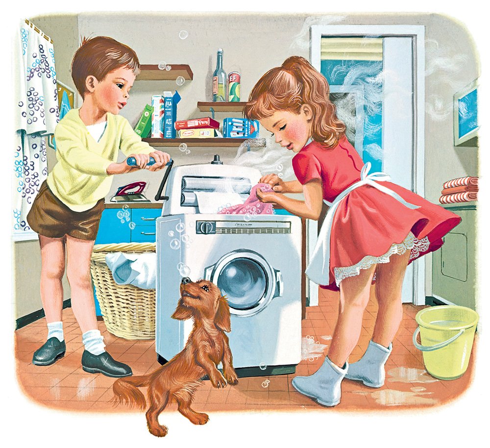 Уборка иллюстрация