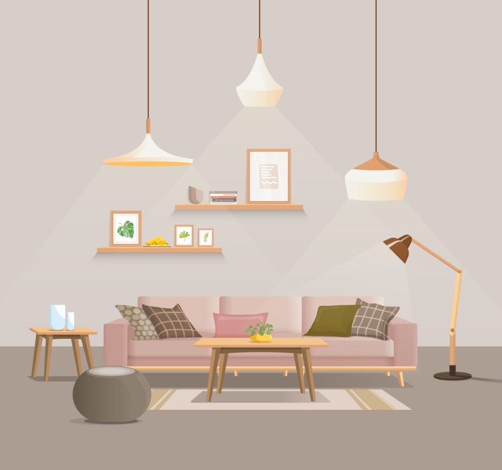 Интерьер в стиле флэт