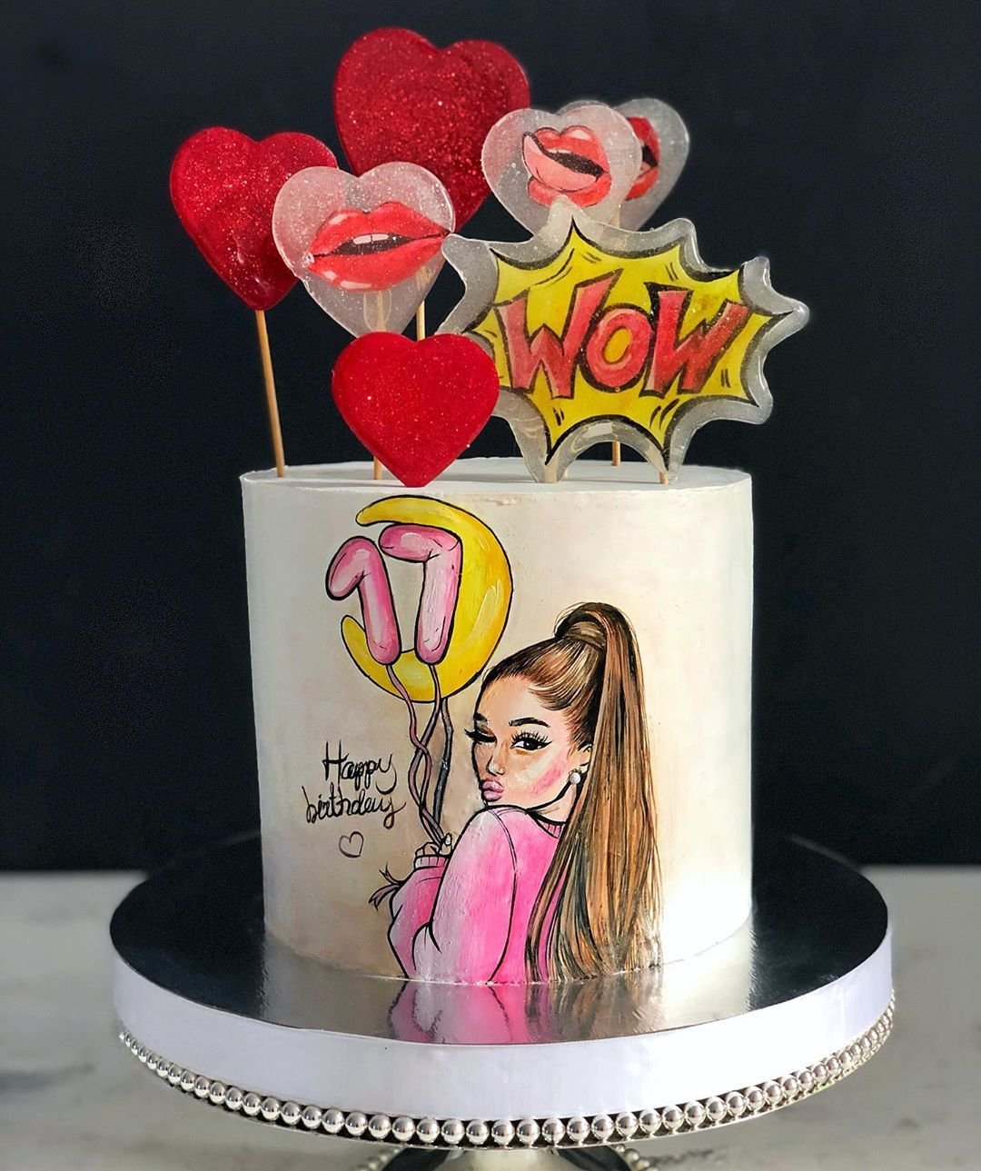 Торты с топперами для девушки