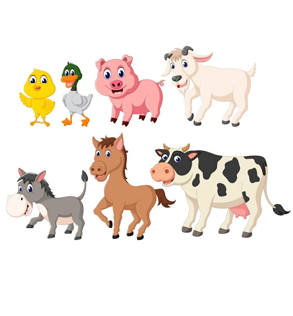 Животные фермы вектор