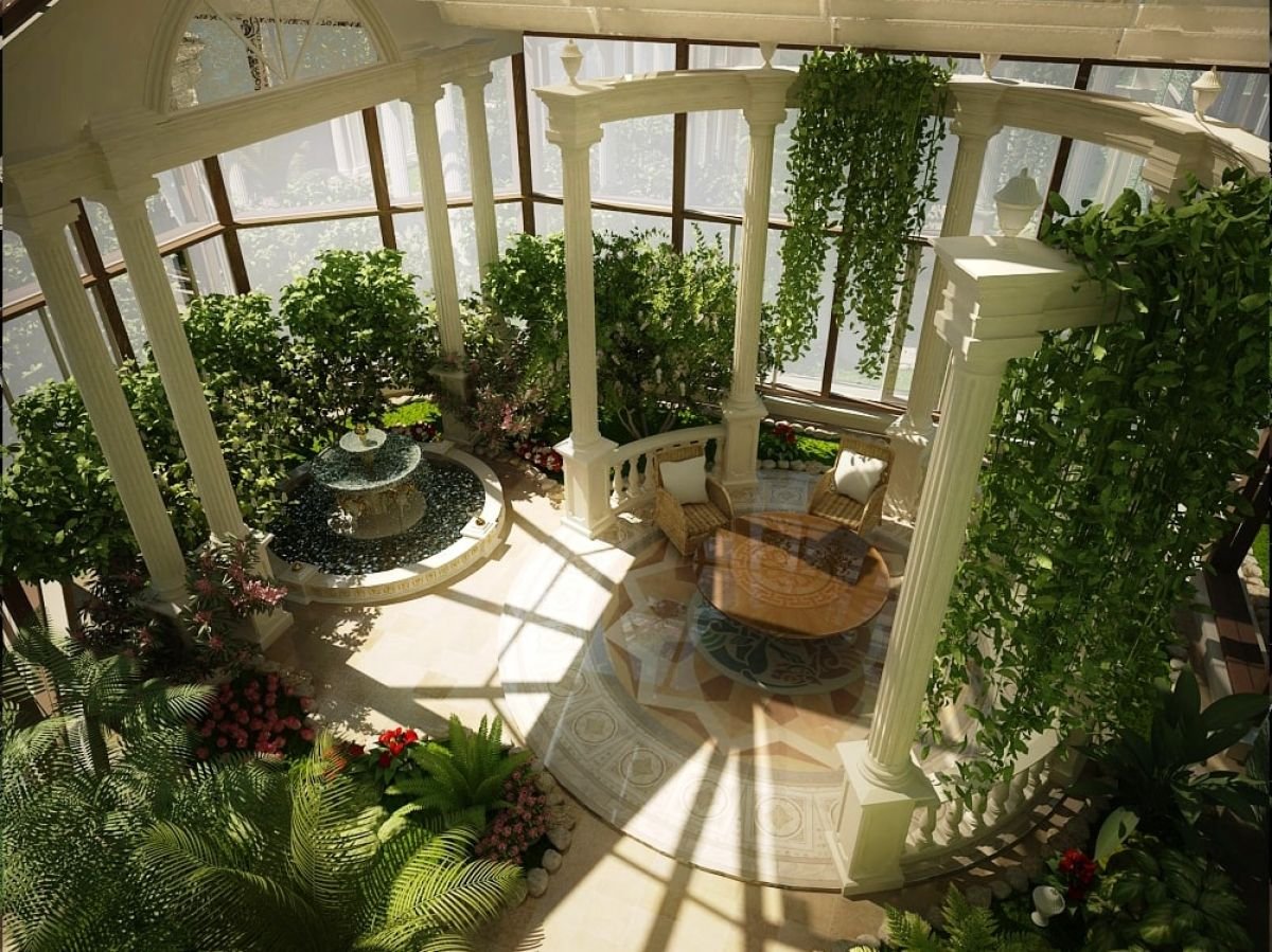 Обустройство зимнего сада