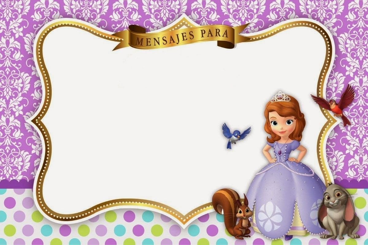 Пригласительные принцесса София