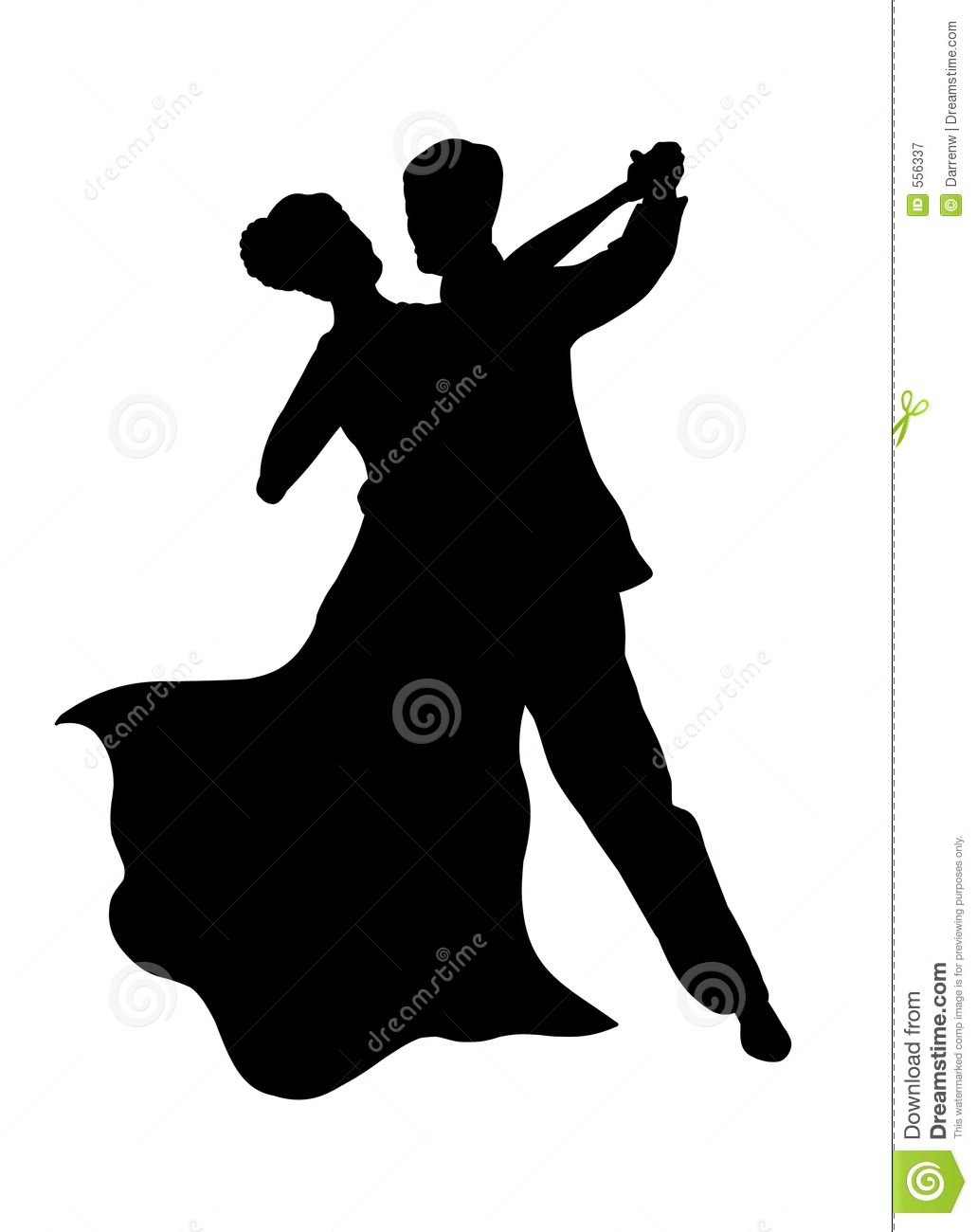 Силуэт танцующей пары