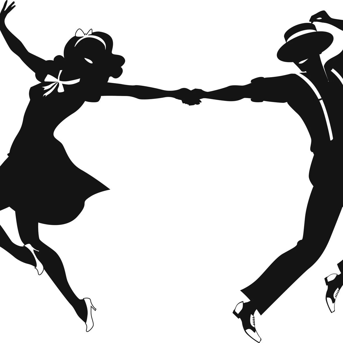 Силуэт танцующей девушки