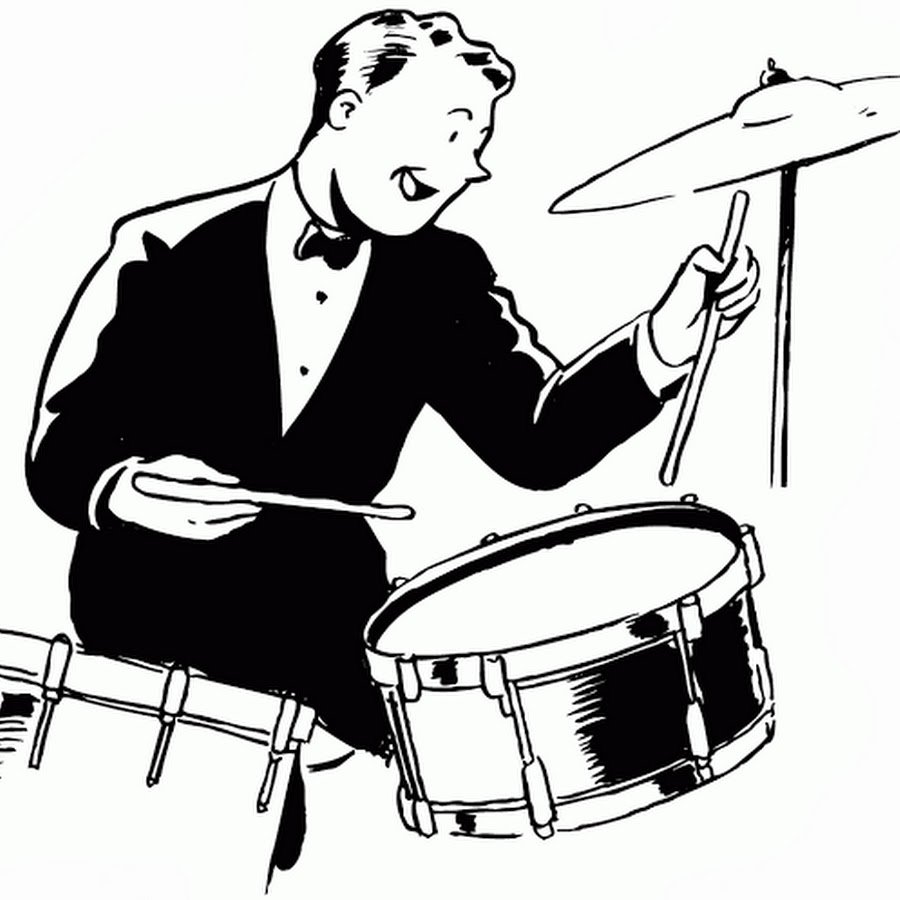 Открытка с днём рождения барабанщику